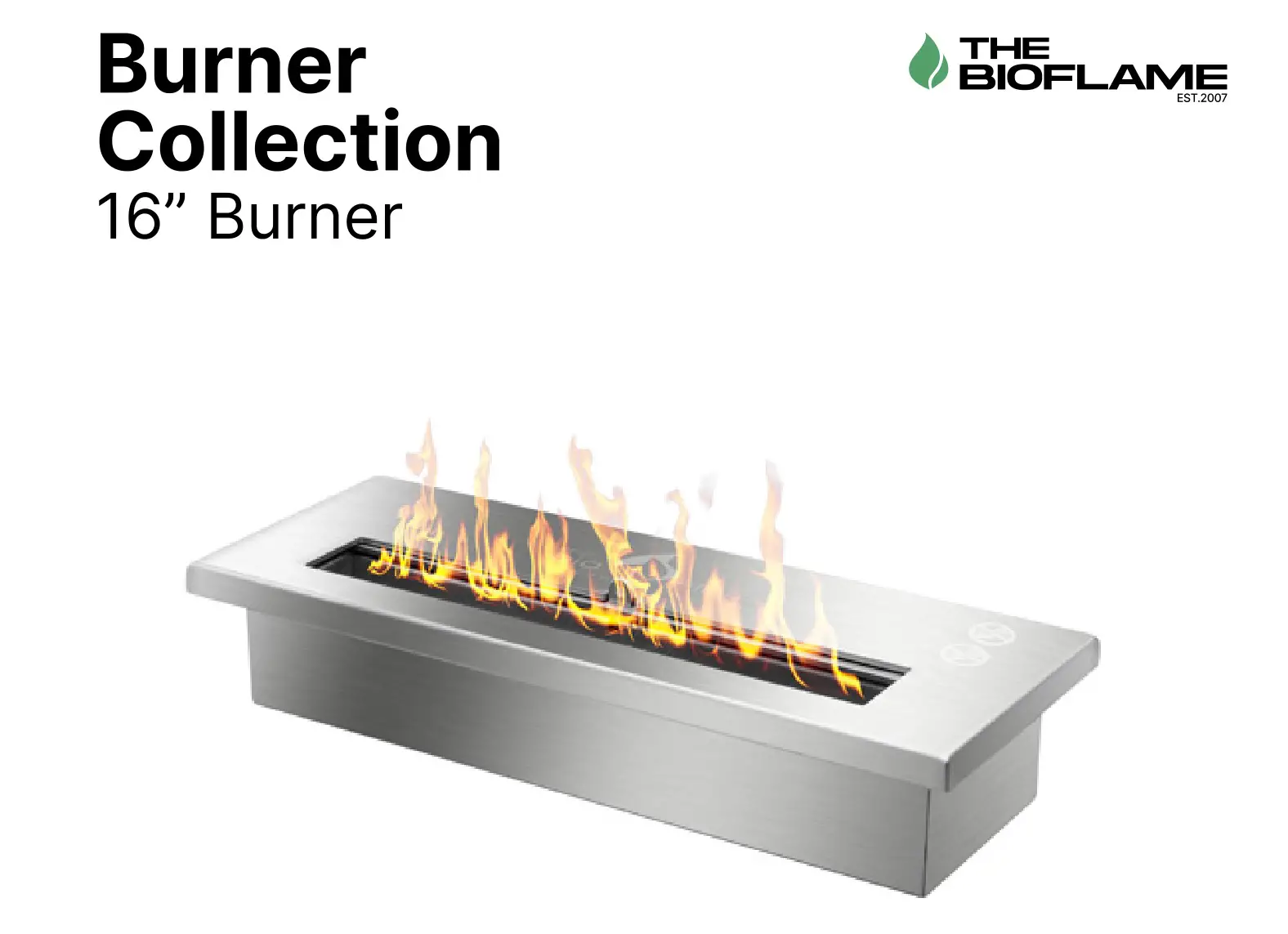 THE BIOFLAME 16 Inch Ethanol Fireplace Burner Instruction Manual