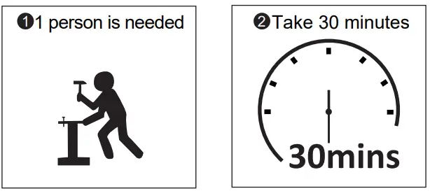 JAXPETY HG61Y0220 White Makeup Vanity W 1 Drawer and Oval Mirror - Fig