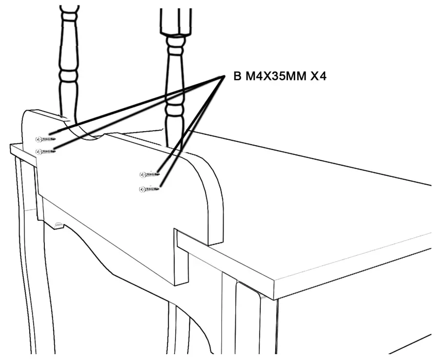 JAXPETY HG61Y0220 White Makeup Vanity W 1 Drawer and Oval Mirror - STEP 3