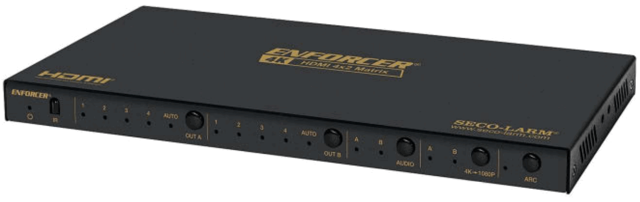 ENFORCER 4K HDMI 4x2 Matrix HDMI Video Switcher Splitter