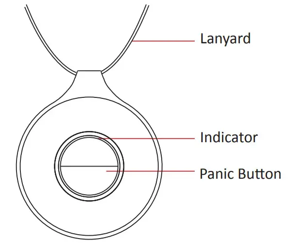 HIKVISION Wireless Portable Emergency Button DS-PDEBP-EG2-WE - FIGURE 1