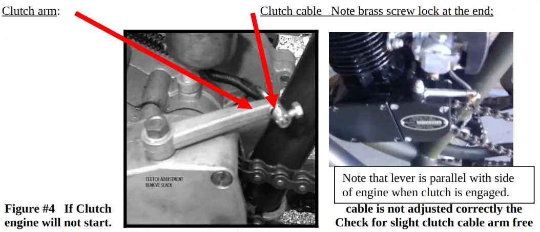 SkyHawk Model GT5A YuanDong EPA. - Clutch cable installation