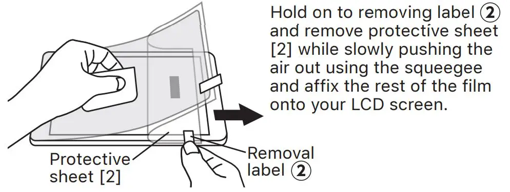 ELECOM Screen Protector for Drawing - Hold on to removing label