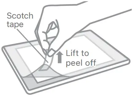 ELECOM Screen Protector for Drawing - To peel off the attached film