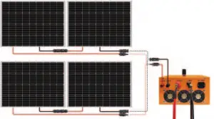 Solar panel wiring A