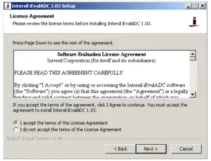 Installing the iEvalADC Software