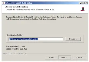 Installing the iEvalADC Software