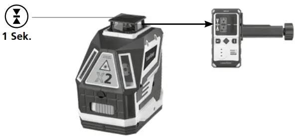 Laserliner X2-Laser Automatic Levelling- pulsating laser