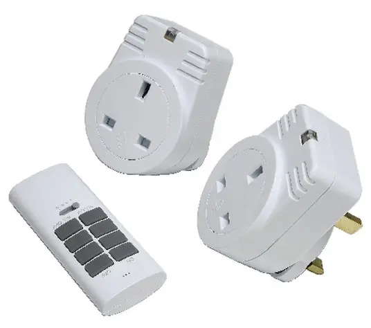 mercury 350.117UK Wireless Remote Control Mains Sockets Set of 2