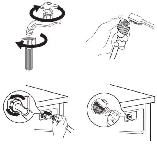 TESLA WL71291M Top Loading Washing Machine - Cleaning The Inlet Filter