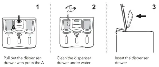 TESLA WL71291M Top Loading Washing Machine - Detergent Dispenser 1