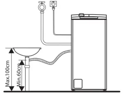 TESLA WL71291M Top Loading Washing Machine - Drain Hose 2