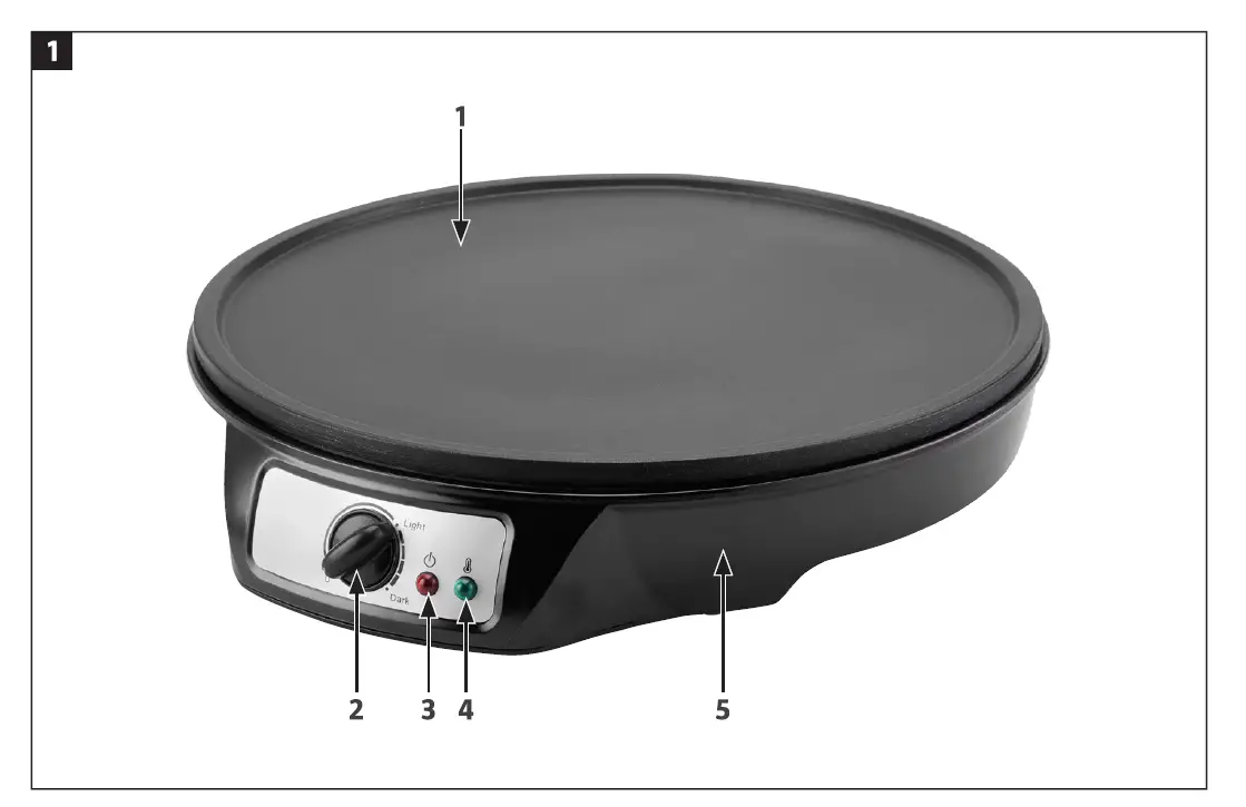 Menuett 008274 Crepe Maker fig 1