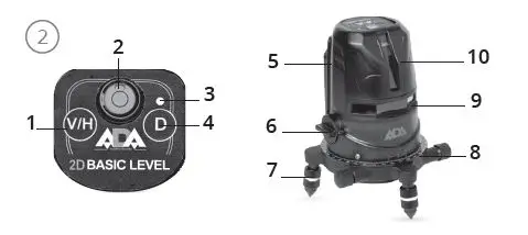 ADA -INSTRUMENTS -А00239 2D -Basic- Level -Line Laser -fig 3