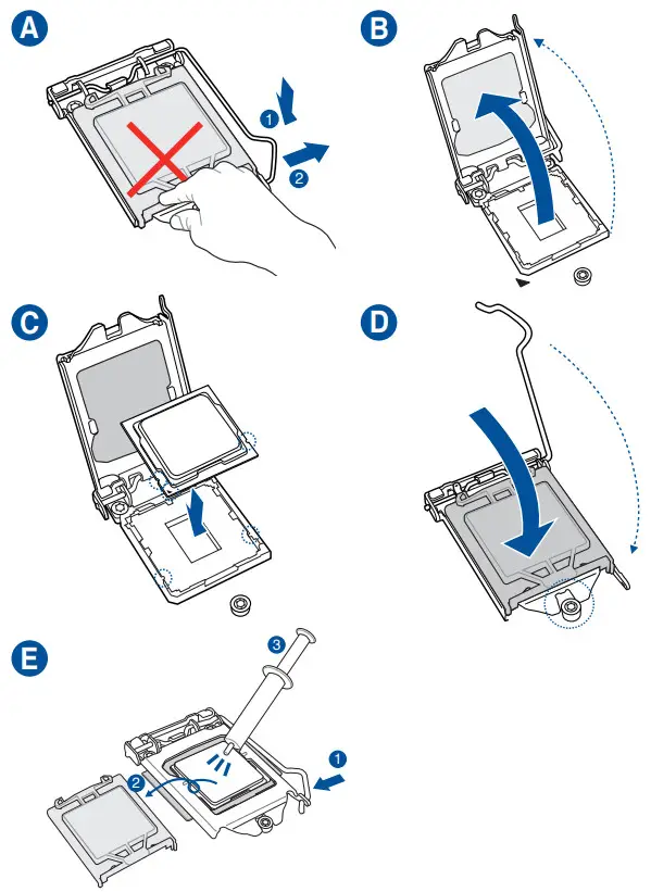 ASUS PRIME H512M E Motherboard - Step 1