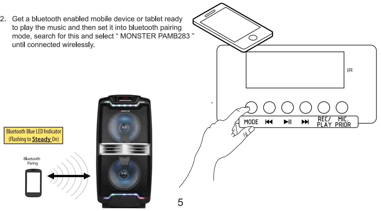 MONSTER MNPA-MB283 Bluetooth Speaker-5