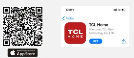 TCL Sweeva 2000 Robot Vacuum - Download TCL Home APP qr code 1