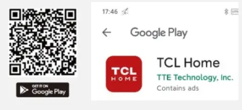 TCL Sweeva 2000 Robot Vacuum - Download TCL Home APP qr code 2