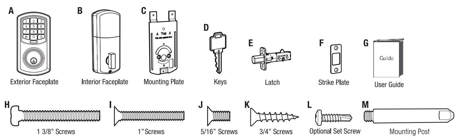 TRU-BOLT Orion WiFi Enabled Deadbolt with Keypad - Package