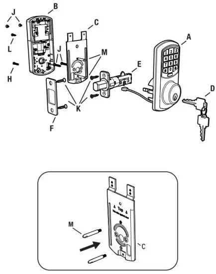 TRU-BOLT Orion WiFi Enabled Deadbolt with Keypad - Screw