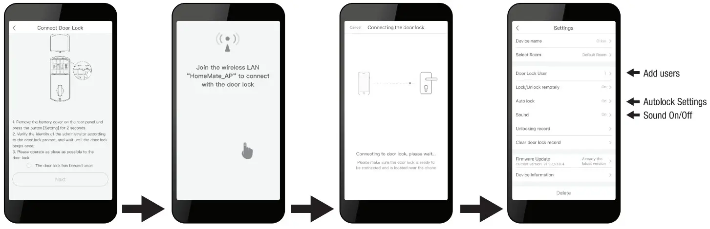 TRU-BOLT Orion WiFi Enabled Deadbolt with Keypad - Setup mode