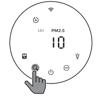 Switching the display indicator