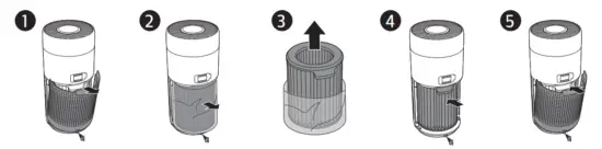 Installing the filter 