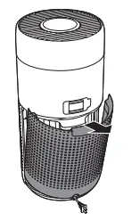 Cleaning the surface of the filter