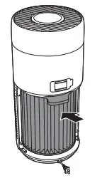 Cleaning the surface of the filter