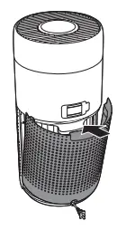 Cleaning the surface of the filter
