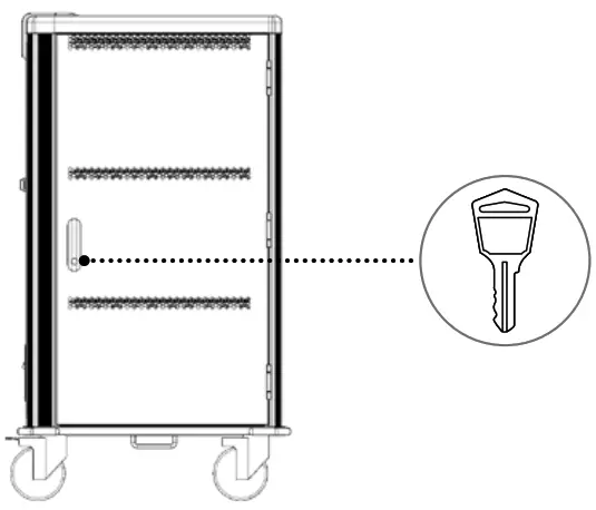 VSEVEN Charge Cart - Door Locks
