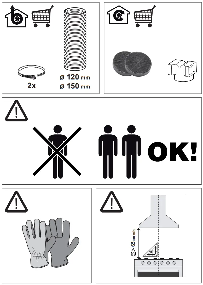 beko CWB 6441 WN Wall Mounted Hood - fig 5