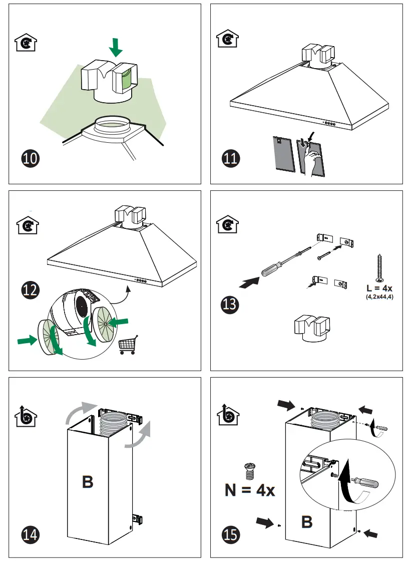 beko CWB 6441 WN Wall Mounted Hood - fig 9