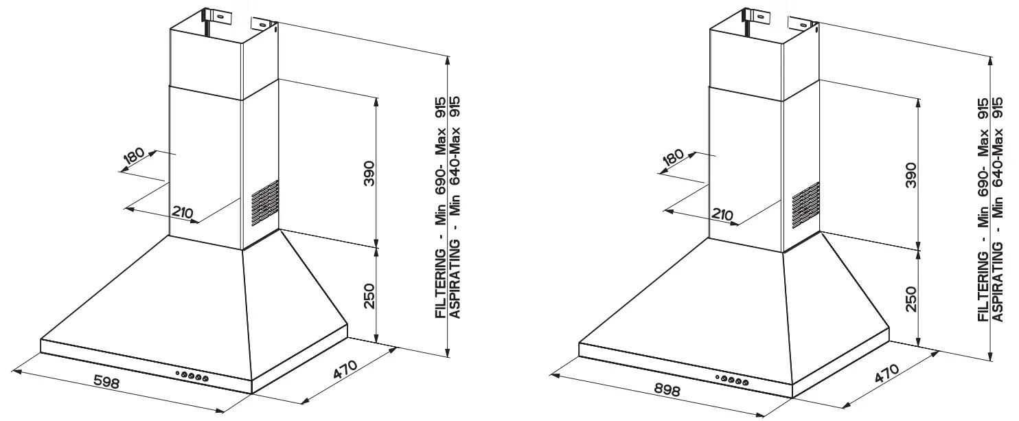 beko CWB 6441 WN Wall Mounted Hood - fig
