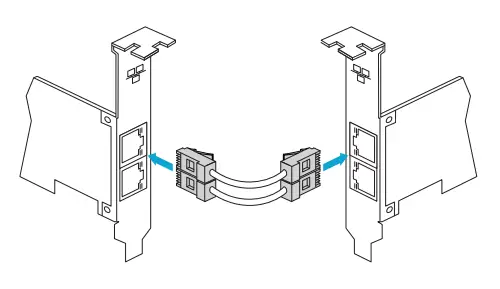 Connecting the copper cable