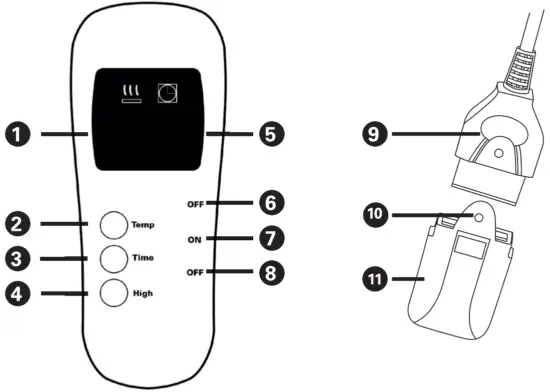Kjell-47978-Heated-Throw Blanket-Remote-Control