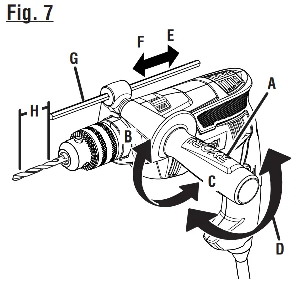 RYOBI HD420 1 2 Inch Hammer Drill fig 3