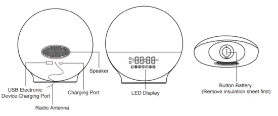 Home Comfort HC WUL1000 Wake Up Light - Appearance