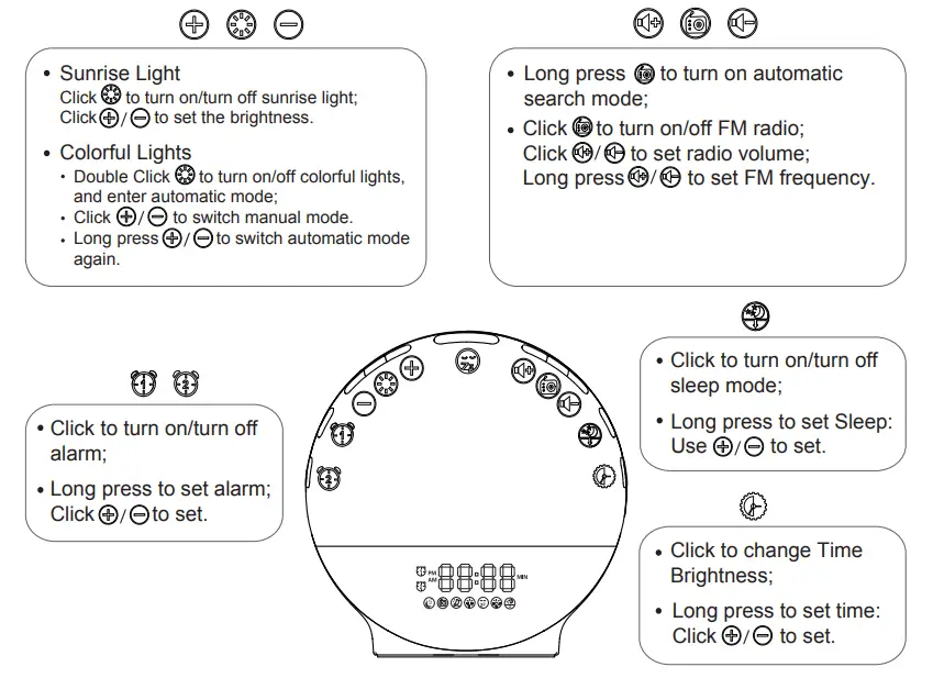 Home Comfort HC WUL1000 Wake Up Light - Operation Guide