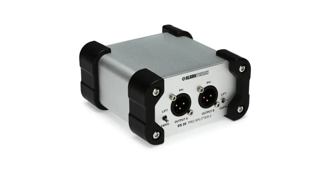 Klark Teknik Pro Splitter 2 Ds 20 Passive 1-in - 2-out Signal Splitter User Guide Klark Teknik Pro Splitter 2 Ds 20 Passive 1-in - 2-out Signal Splitter User Guide