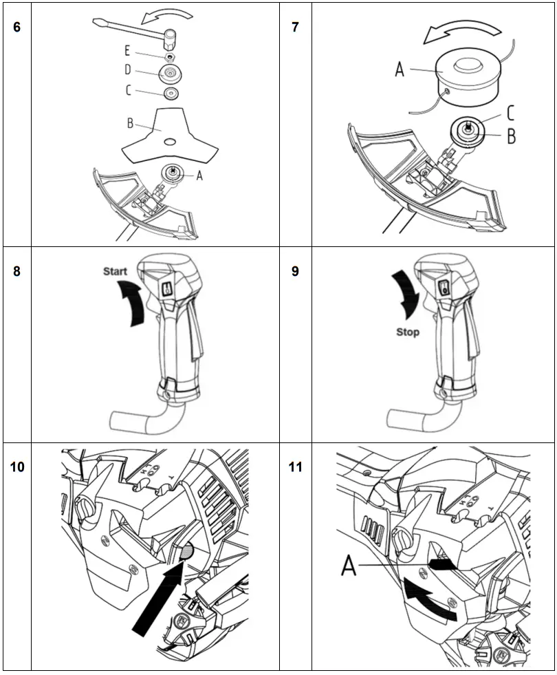 TEXAS BCP 4300 Hand Held Trimmer and Brushcutter - Illustrations 1