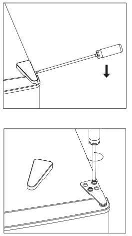 CANDY CHDS412FW Double Door Refrigerator 125 Liters Class F - fig
