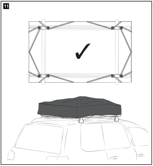 Mounting the rooftop tent