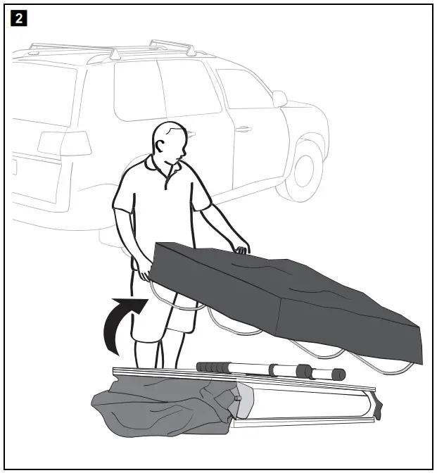 Mounting the rooftop tent