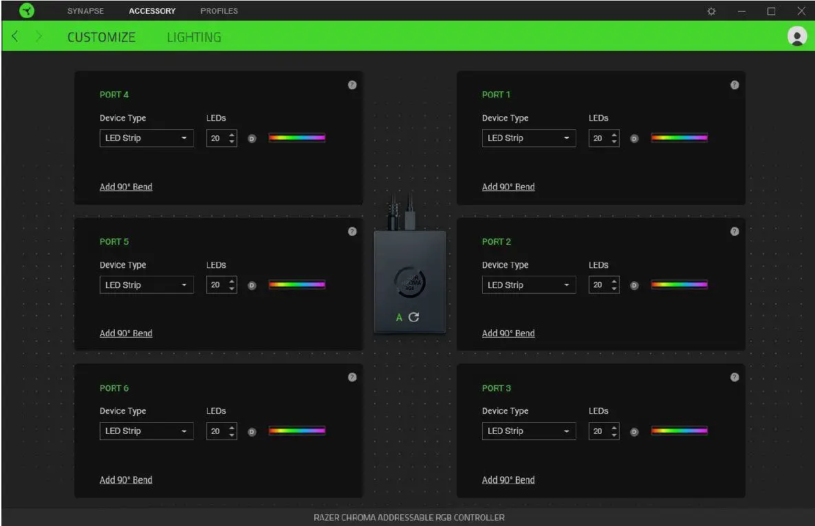 RAZER RZ34-02140 Chroma Addressable RGB Controller 13