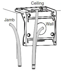 Lutron Roller 100 150 300 Wall Ceiling Jamb Mount feature - Cable Entry 3