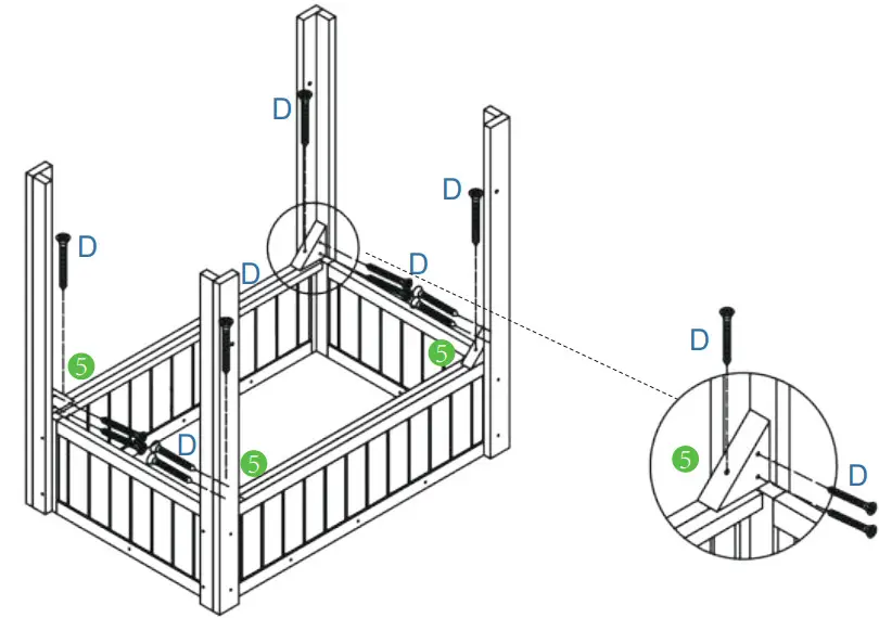 Quictent WGB 01 WGB 02 Elevated Wooden Garden Bed - Garden Beds 26