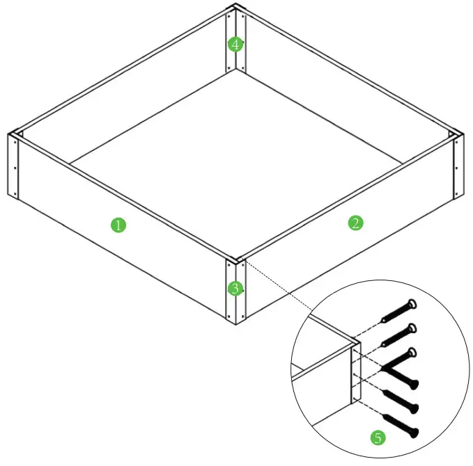 Quictent WGB 01 WGB 02 Elevated Wooden Garden Bed - Garden Beds 31