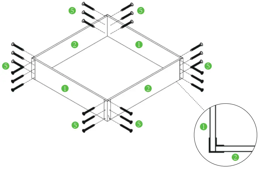 Quictent WGB 01 WGB 02 Elevated Wooden Garden Bed - Garden Beds 37