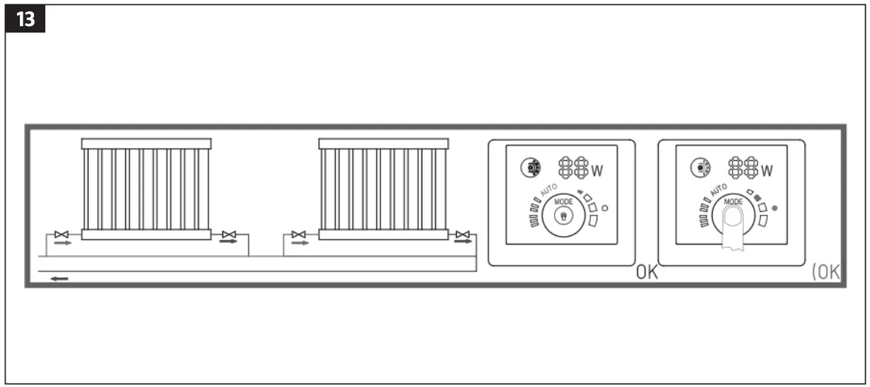 One-pipe heating system
